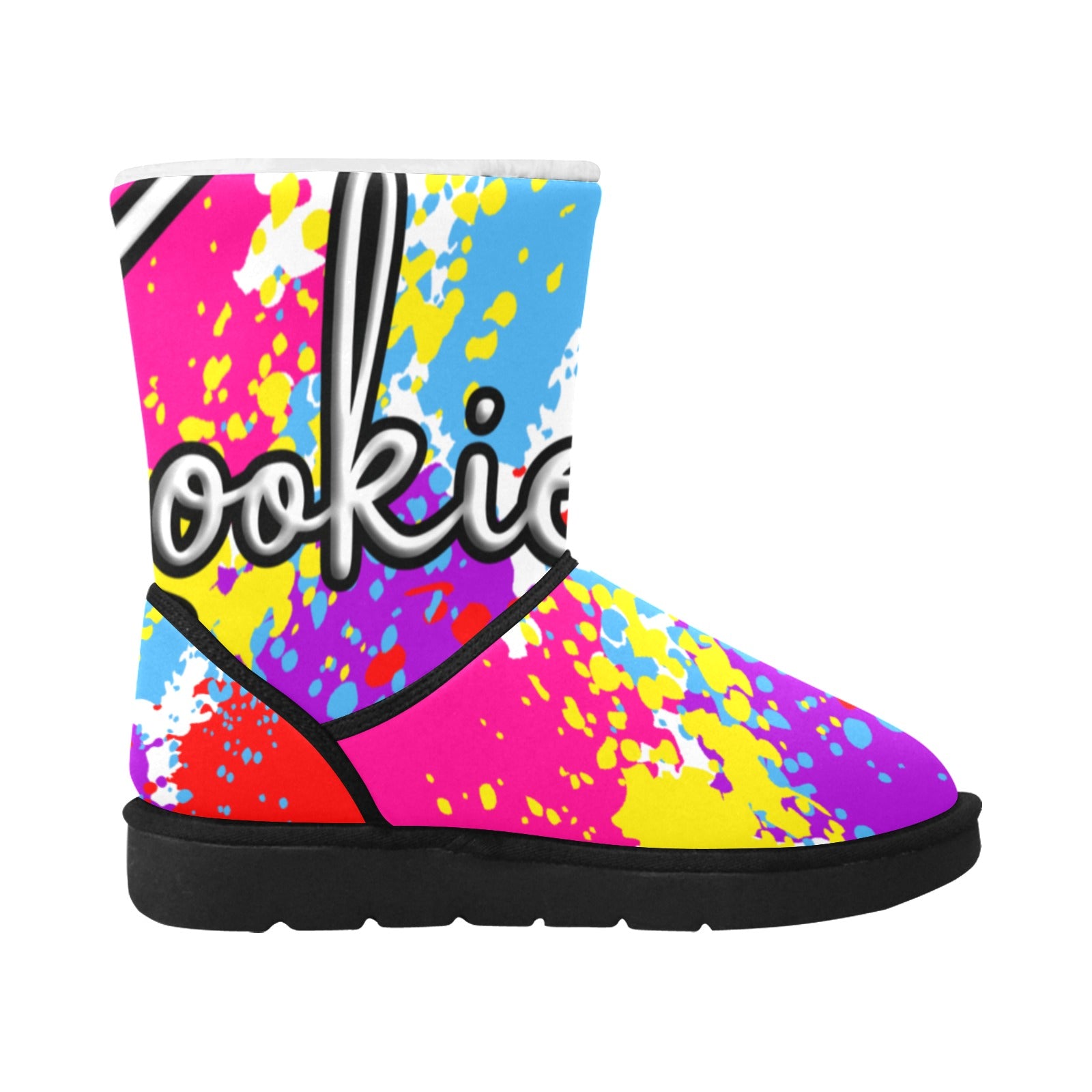 Unisex Single Button Snow Boots