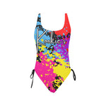Load image into Gallery viewer, Drawstring Side One-Piece Swimsuit
