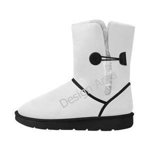 Unisex Single Button Snow Boots