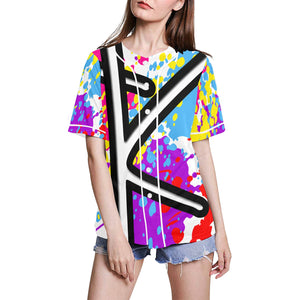All Over Print Baseball Jersey for Women
