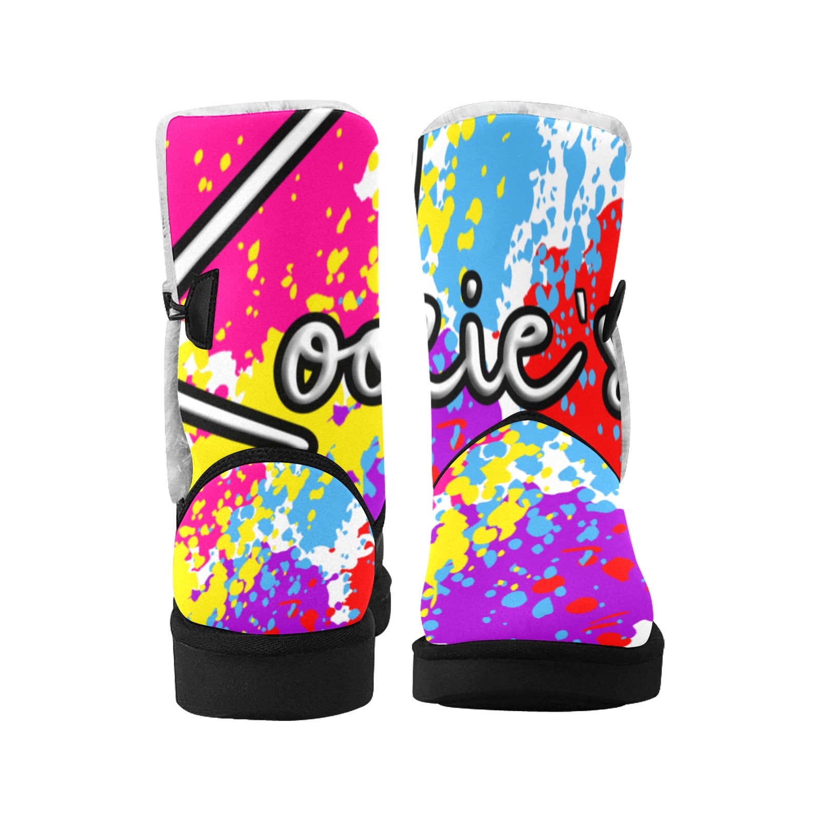 Unisex Single Button Snow Boots