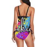 Load image into Gallery viewer, Drawstring Side One-Piece Swimsuit

