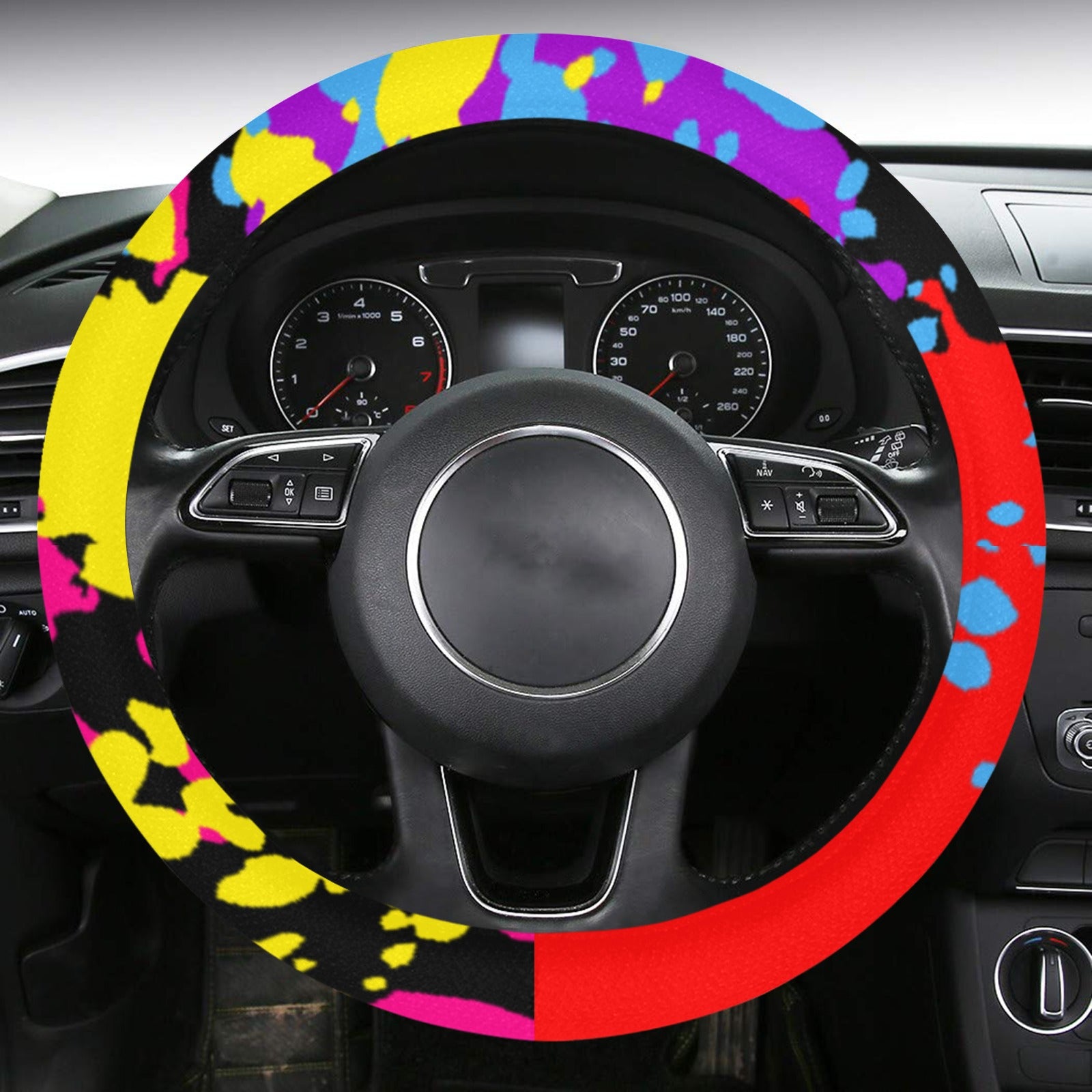 Steering Wheel Cover with Anti-Slip Insert