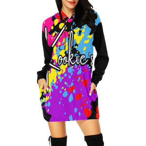 All Over Print Hoodie Mini Dress