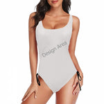 Load image into Gallery viewer, Drawstring Side One-Piece Swimsuit
