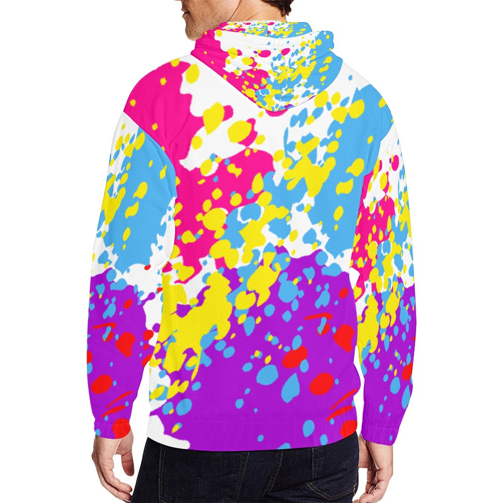 All Over Print Full Zip Hoodie for Men