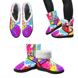 Unisex Single Button Snow Boots