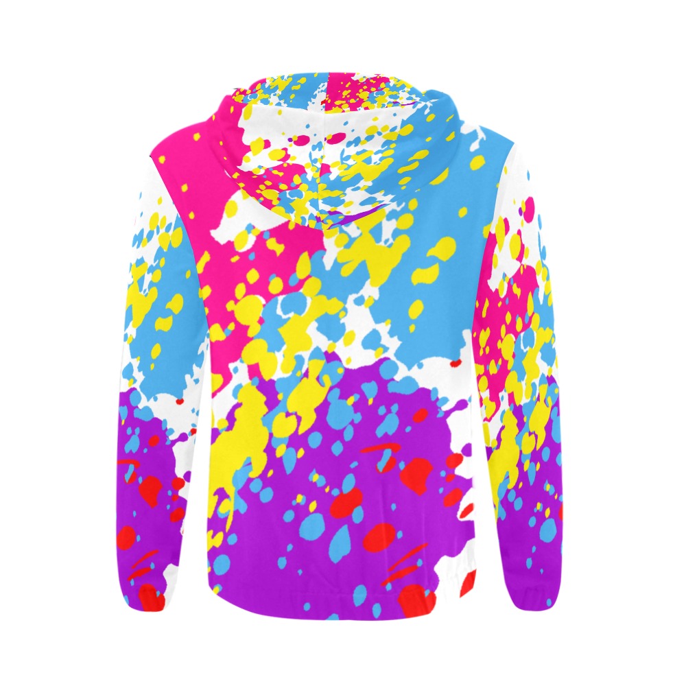 All Over Print Full Zip Hoodie for Men