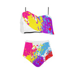 Load image into Gallery viewer, High Waisted Ruffle Bikini Set
